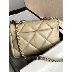  Chanel Large Size 19 Bag with Gold and Silver Hardware, a Limited Edition by Karl Lagerfeld.